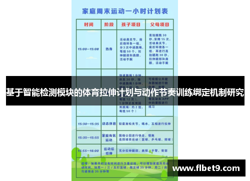 基于智能检测模块的体育拉伸计划与动作节奏训练绑定机制研究